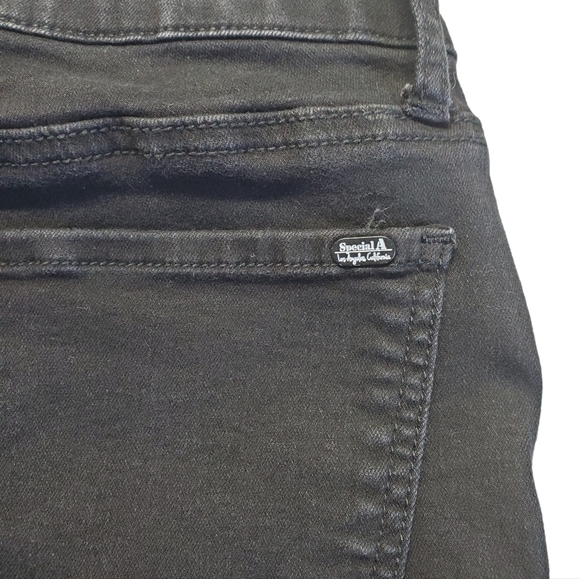 Special A Los Angeles Women's Jeans Frayed Hem/ Stretch 5-Pocket Size 9 Jr - Picture 10 of 13